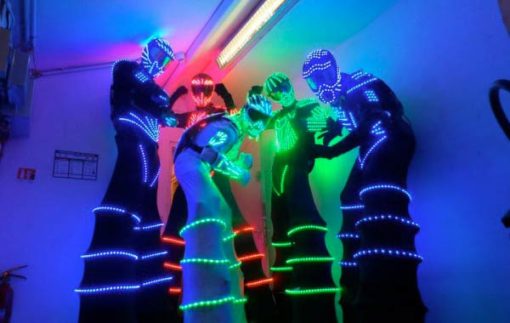 echassier lumineux robots led