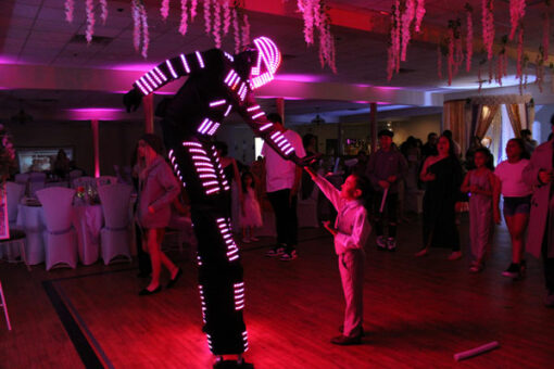 Robot Led anniversaire Monaco