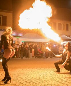 Spectacle de feu animation de rue Monaco